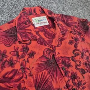 Vintage Waikiki Wear Duke of Hollywood Hawaiian Shirt Medium Loop Collar Camp